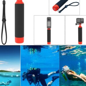 Insta360 X4 GoPro 스포츠 카메라 다이빙 미끄럼 방지 핸드헬드 부력 스틱 1/4 나사 셀카 스틱에 적합