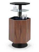 이탈리아 자동 리프팅 사이드보드 Rochburg 모던 미니멀리스트 솔리드 우드 페인트 리프팅 와인 캐비닛 바 보관 캐비닛 - 이미지 5