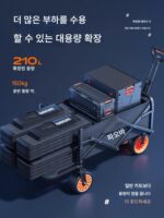 독일 정품 2025년 신형 전기 캠핑카 푸시 어시스트 야외 캠핑 피크닉 캠핑 접이식 카트 - 이미지 2