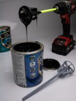 페인트 교반봉 에폭시 수지 믹서 부착물 접착제 교반기 페인트 및 수지 믹서 패들 - 이미지 2