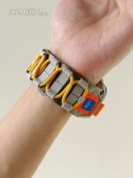 Apple Watch iWatchS987/Ultra용 개인화된 대비색 나일론 벨크로 스트랩