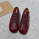 니치 레트로 스포츠화 유럽과 미국 2024 봄과 가을 새로운 정품 가죽 패션 캐주얼 다용도 플랫 독일 트레이닝화 - 이미지 3