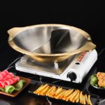 중경 핫팟 냄비 두껍게 된 상업용 끈 냄비 삼향 냄비 스테인리스 스틸 원앙 냄비 핫팟 냄비 유도 조리기 전용 - 이미지 3