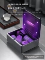 미니 티컵 소독 박스 오피스 소형 쿵푸 차 세트 컵 소독 카운터 소독기 홈 전용 - 이미지 2