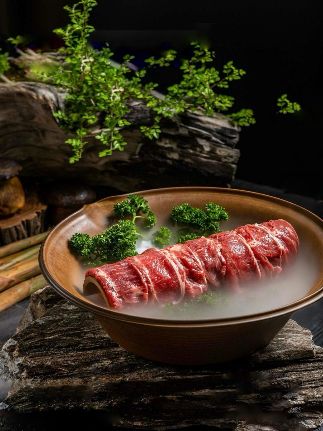 main_822345426108_0-1 새로운 크리에이티브 핫팟 바베큐 플래터 일본식 사시미 플래터 다목적 입 사각형 생선 접시 세 개 산에서 천천히 - 이미지 1