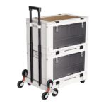 야외 캠핑카 접이식 상자 가정용 휴대용 풀로드 쇼핑카트 핸드풀 쇼핑카트 스톨 자동차 보관 상자 - 이미지 5