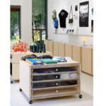 크리에이티브 의류 매장 오션 보드 아일랜드 워터 테이블 다층 서랍 수납 랙 디스플레이 테이블 주얼리 부티크 디스플레이 랙 - 이미지 4