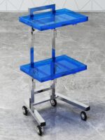 인터넷 셀럽 트롤리 미용실 특수도구 헤어커팅 헤어폴딩 특수 펌 염색 트롤리 스테인리스 스틸 미용실 이발사 트롤리 - 이미지 4