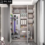 가벼운 고급 솔리드 우드 가사 캐비닛 가정용 청소 도구 청소 로봇 청소기 다기능 홀 보드 직접 판매 - 이미지 2