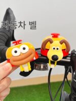 자전거 벨 매우 큰 소리 귀여운 만화 어린이 스쿠터 도로 자전거 범용 경적 벨 장식 작은 액세서리 - 이미지 2