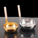 두껍게 만든 인조 구리 스테인리스 스틸 쌀 국수 냄비 수직 손잡이 수프 냄비 국수 냄비 인스턴트 국수 냄비 유도 조리기 작은 냄비 두유 냄비