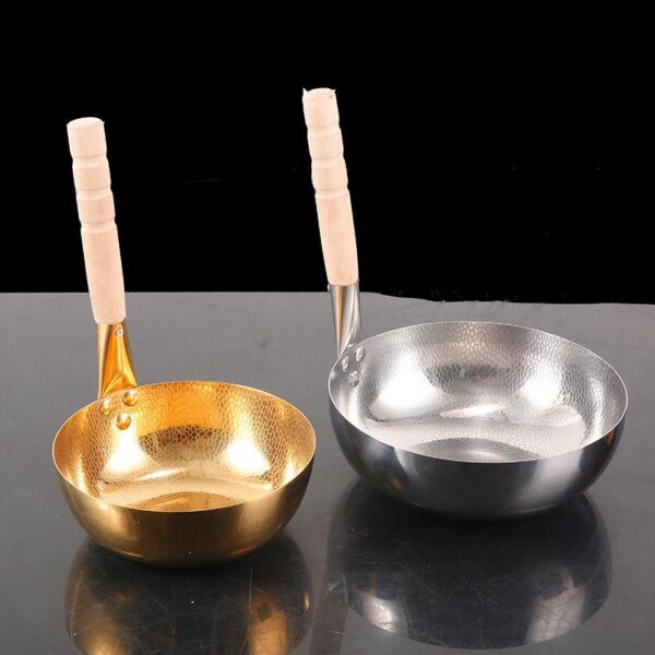 두껍게 만든 인조 구리 스테인리스 스틸 쌀 국수 냄비 수직 손잡이 수프 냄비 국수 냄비 인스턴트 국수 냄비 유도 조리기 작은 냄비 두유 냄비