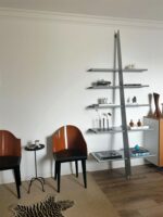 중고 벽걸이 선반 거실 바닥 디스플레이 선반 크리에이티브 다층 책장 한 단어 파티션 디자인 디스플레이 선반 - 이미지 5