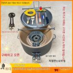 시호우 계란 팬케이크 오븐 원형 주철 두꺼운 무코팅 베이킹 트레이 상업용 스톨 파 팬케이크 오븐