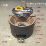 시호우 계란 팬케이크 오븐 원형 주철 두꺼운 무코팅 베이킹 트레이 상업용 스톨 파 팬케이크 오븐 - 이미지 3