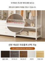 오픈 코트 랙 침실 홈 옷장 워크인 클로젯 바닥형 조합 랙 맞춤형 옷걸이 - 이미지 5