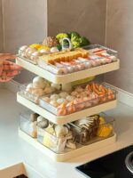 [행복감을 높여주는 좋은 것들] 냄비 접시와 반찬 쟁반 가정용 다층 파티션 회전 접시 접시 보관 선반 - 이미지 5