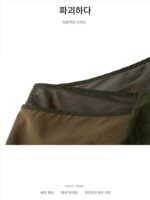 남성용 봄, 여름 산악 작업복 조끼 야외 다중 포켓 기능적 스타일 전술 낚시 조끼 미국 복고풍 재킷 - 이미지 5