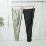 오프라인 3자리 세로 질감 입체 테일러링 포켓 작업복 아웃도어 레저 스트레치 바지 남성-2342 - 이미지 4