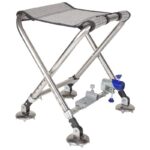 휴대용 접이식 낚시 의자 다기능 소형 의자 스테인리스 스틸 낚시 의자 낚시 의자 낚시 장비 - 이미지 5