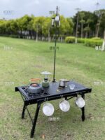 야외 캠핑 레저 티테이블 리프팅 IGT 다기능 휴대용 테이블 피크닉 바베큐 캠핑 접이식 테이블 - 이미지 3