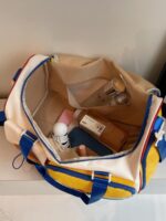 학교 시즌 시작을 위한 고가치 여성용 대용량 귀여운 여행 가방 도파민 메신저 백 트롤리 단거리 여행 가방 - 이미지 2