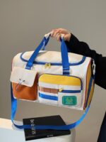 학교 시즌 시작을 위한 고가치 여성용 대용량 귀여운 여행 가방 도파민 메신저 백 트롤리 단거리 여행 가방 - 이미지 5