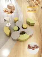 그림책도서관, 서점, 독서실, 커피숍, 대기실, 디저트숍, 휴게실, 견고한 원목소파의 세련되고 캐주얼한 조화 - 이미지 5