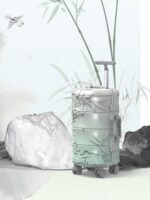 NAKURU 새로운 통 모양의 여행 가방, 작고 튼튼하며 내구성이 뛰어난 두꺼워진 트롤리 케이스, 20인치 고가형 기내 여행 가방 - 이미지 5