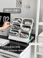 기울어진 펜홀더 문구류 수납함 대용량 어린이 남녀 책상 연필 케이스 사무실 데스크탑 펜홀더 - 이미지 3