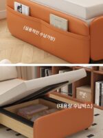 싱글 접이식 소파 침대 다기능 듀얼 퍼포즈 슬라이딩 발코니 소형 아파트 스터디룸 팔걸이 없음 조절식 접이식 침대 - 이미지 4