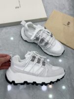 BC 슈즈 여성용 스웨이드 천 두꺼운 밑창 여성용 스포츠화 트렌디한 레트로 컬러 매칭 올매치 캐주얼 스포츠화 러닝화 여성용 신발