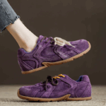 정품 가죽 레트로 여성용 신발 봄 얇은 밑창 스포츠 캐주얼 독일 여성용 트레이닝화 2024년 신상품 봄 슈퍼 핫 포레스트 검프 신발