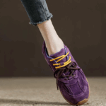 정품 가죽 레트로 여성용 신발 봄 얇은 밑창 스포츠 캐주얼 독일 여성용 트레이닝화 2024년 신상품 봄 슈퍼 핫 포레스트 검프 신발 - 이미지 3