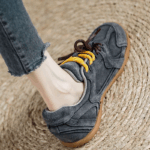 정품 가죽 레트로 여성용 신발 봄 얇은 밑창 스포츠 캐주얼 독일 여성용 트레이닝화 2024년 신상품 봄 슈퍼 핫 포레스트 검프 신발 - 이미지 5