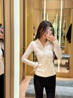 루르루레몬 디파인 재킷 클래식 스포츠 스탠드 칼라 재킷 숏 슬림 요가 웨어 여성용 재킷 - 이미지 2