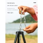 야외 캠핑 냄비 받침대 삼각대 휴대용 연소 스토브 모닥불 받침대 삼각대 캠핑 피크닉 용품 장비 - 이미지 4