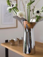 조지 제이슨 꽃병 스테인리스 스틸 조명 럭셔리 유럽 스타일 침실 홈 꽃꽂이 식탁 거실 장식 이사 선물