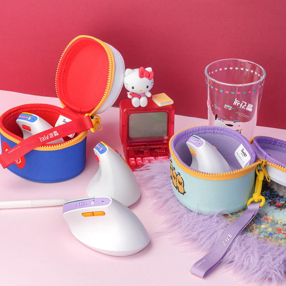 main_825894353857_0-1 한국어 헬로키티 인체공학적 크리에이티브 수직 그립 마우스 무소음 무선 블루투스 마우스 사무실용 - 이미지 1