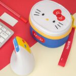 한국어 헬로키티 인체공학적 크리에이티브 수직 그립 마우스 무소음 무선 블루투스 마우스 사무실용 - 이미지 5