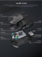 Darmoshark M3PROMAX 대형 핸드 게임용 경량 무선 3모드 마우스 3950 칩 - 이미지 3