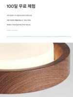 침실 천장 램프 중세 스타일 미국 복고풍 호두색 복도 마스터 침실 공부방 램프 풀 스펙트럼 눈 보호 매우 밝음 - 이미지 5