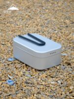 코만 알루미늄 합금 압력 완화 도시락 상자 직장인 도시락 상자 오픈 파이어 가열 냄비 캠핑 휴대용 식기 세트 - 이미지 3