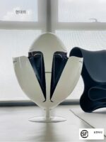 공룡알 쓰레기통 홈 주방 거실 침실 조명 럭셔리 고급 고가 회전 분류 계란형 수납통 - 이미지 2