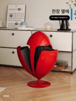 공룡알 쓰레기통 홈 주방 거실 침실 조명 럭셔리 고급 고가 회전 분류 계란형 수납통 - 이미지 5