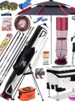 클리어런스 낚시 박스, 새 낚싯대 픽업, 가공된 낚시 장비 풀세트, 미끼 낚싯대, 낚시 의자, 낚싯줄 및 고리는 무작위로 발송됩니다. - 이미지 4