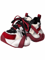 Siqige 2025 봄과 가을 정품 가죽 두꺼운 밑창 아빠 신발 여성용 색상 매칭 핸드메이드 기질 스포츠 캐주얼 신발 편안한 발 관리 - 이미지 5