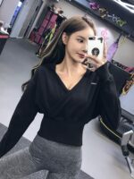 KAYANTY 후드 요가 수트 여성용 긴팔 러닝 스포츠 재킷 고급 피트니스 상의 레저 트레이닝 봄과 가을 - 이미지 4