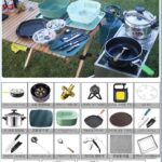 스테인리스 스틸 야외 모바일 주방 접이식 캠핑 야외 스토브 조리 도구 용품 자동차 자율 주행 장비 스토브 - 이미지 3