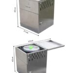 스테인리스 스틸 야외 모바일 주방 접이식 캠핑 야외 스토브 조리 도구 용품 자동차 자율 주행 장비 스토브 - 이미지 4